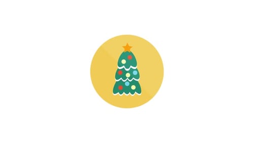 Modern Christmas Holiday Animated Icons Pack