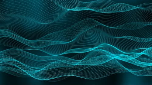 Abstract Digital Wave Lines Background Loop