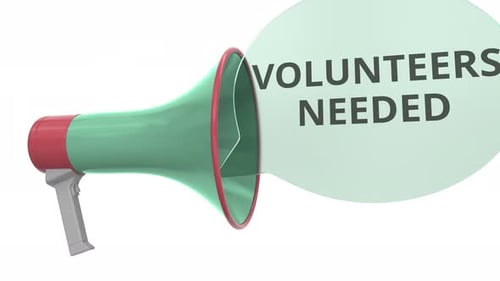 Se necesita un altavoz con voluntarios: mensaje sobre la burbuja de voz