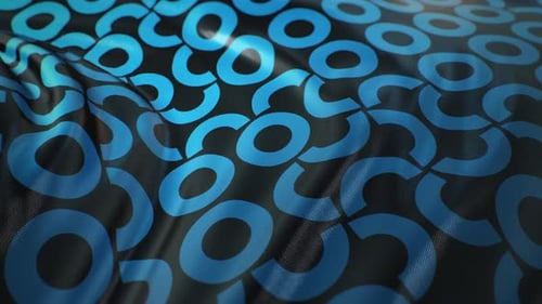 Blue Pattern Cloth Background