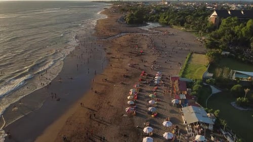 Bali Attracts Many Vacationers Aerial View