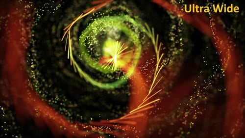 Gold Particles Hole Background Ultra Wide