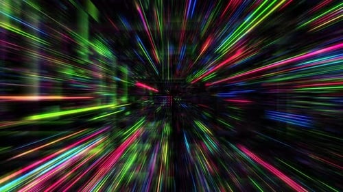 Abstract digital matrix particles grid virtual reality