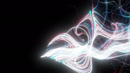 Fond abstrait Curl Noise Flow