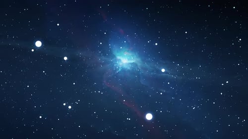 Seamless Looping Futuristic Space Nebula Background Animation