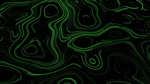 Wunderschöne grüne Neonformen