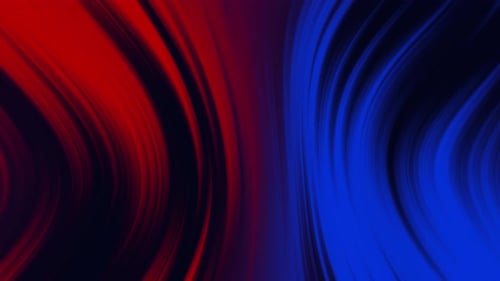 Abstract Red and Blue Dynamic Flowing Lines Background Loop