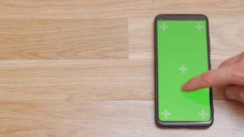 Finger Scrolls Smartphone