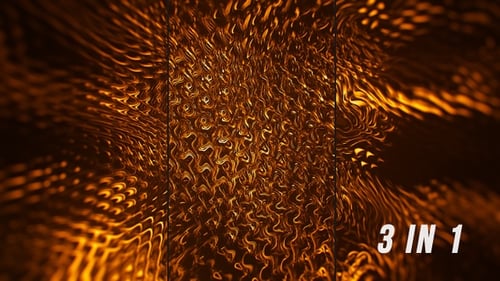 Abstract Golden Fluid Dynamic Background Loop