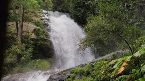 Waterfall In Forest