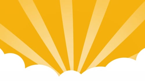 Background in pop art and comic style.