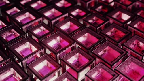 Abstract Background From Metal Cubes