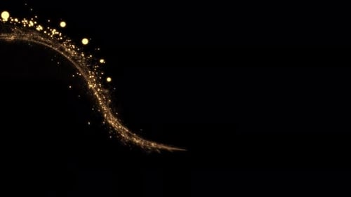 Particle Glow Trail 4K