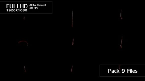 Fluid Red Liquid Shapes Animation Elements