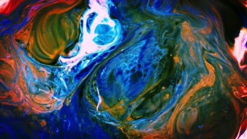 Abstract Colorful Paint Spread