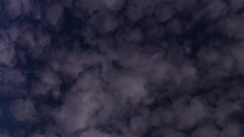 Aerial Footage of Clouds at Night