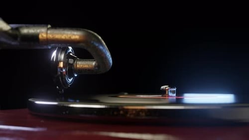Playing Music On Gramophone
