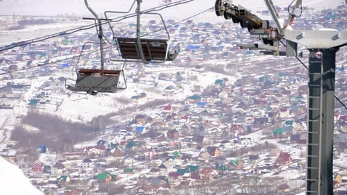 Cableway in the Mountains