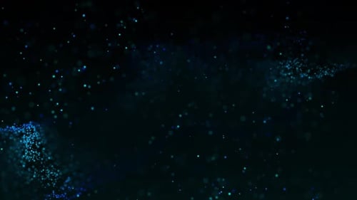 Blue Flow Particles Background Loop