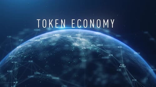 Économie abstraite mondiale des jetons Cyber Earth