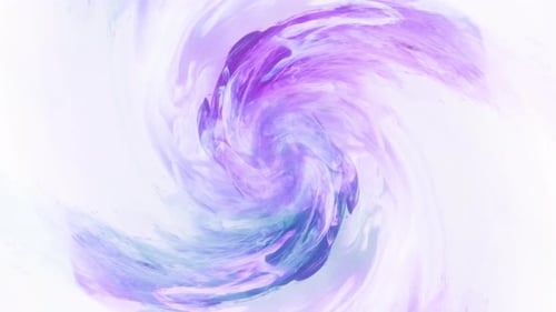 Bunter Swirl Neonblau Lila Smoke Flow Weiß