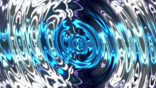 4K Abstract Blue Glossy Wave Background Seamless Loop
