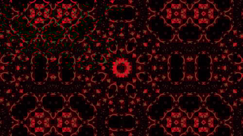 Abstract Red Kaleidoscope Background Loop