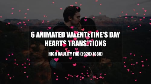 Floating Hearts Particle Effect for Romantic Videos