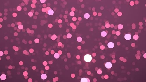 Floating Pink Purple Particles Abstract Background
