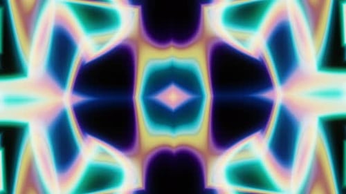 Abstract Rotating Neon Background VJ Loop