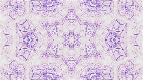 Dynamic Geometric Abstract Kaleidoscope Pattern Background Loop