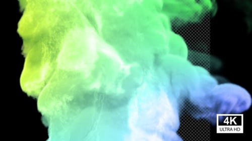 Abstract Colorful Fluid Smoke Transition Reveal