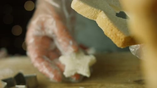 Cut Star Bread for Toast
