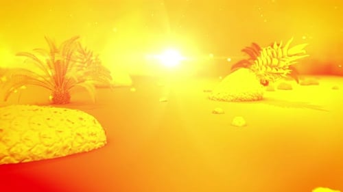 Fond d'été d'ananas