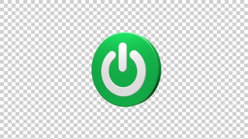 Ein-/Aus-Symbol rotierend