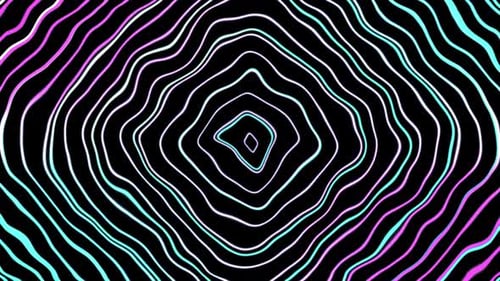 Neon leuchtende Linie Kreis-Hintergrund Bewegungsvideo