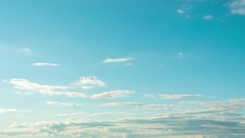 Time Lapse of Blue Sky and White Clouds