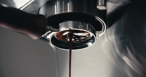 Close Up of Coffee Being Brewed