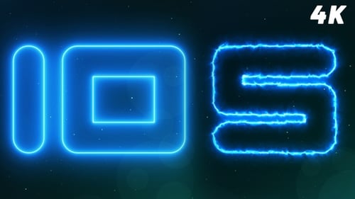 Neon Countdown 10 Second
