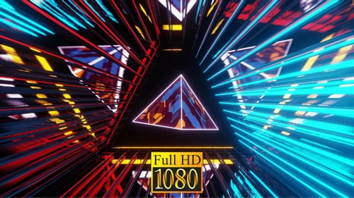 Science-Fiction-Pyramide im Tunnel HD
