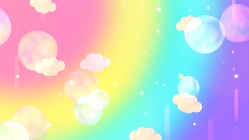 Regenbogenblasen Himmel