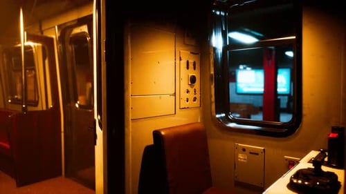 Leere Metrostation während der Coronavirus-Covid-19-Pandemie