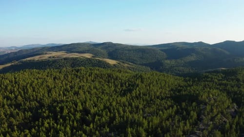 Aerial Photography Of A Mountain Landscape On A Summer Day