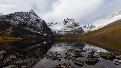 Grizzly Lake in Tombstone Territorial Park, Yukon, Canada.