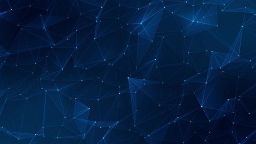 Abstract Blue Futuristic Network Connection Background Loop