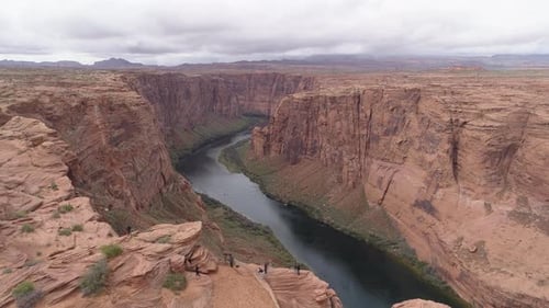 Aerial view of the canyon