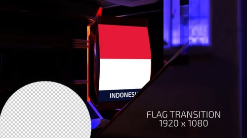 Futuristic Flag Reveal for Corporate Technology Presentations