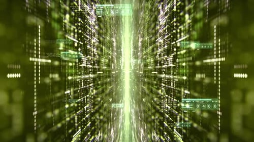 Futuristisches digitales abstraktes Matrix-Partikelraster 10