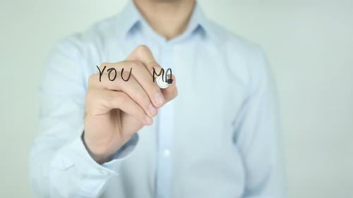 Man Writes 'You Make The Difference' Message