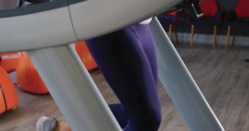 Runner on treadmill